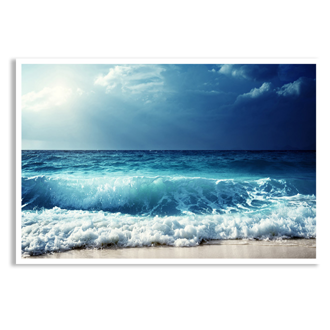 تابلو نوری بکلیت طرح موج دریا مدل W-D1011