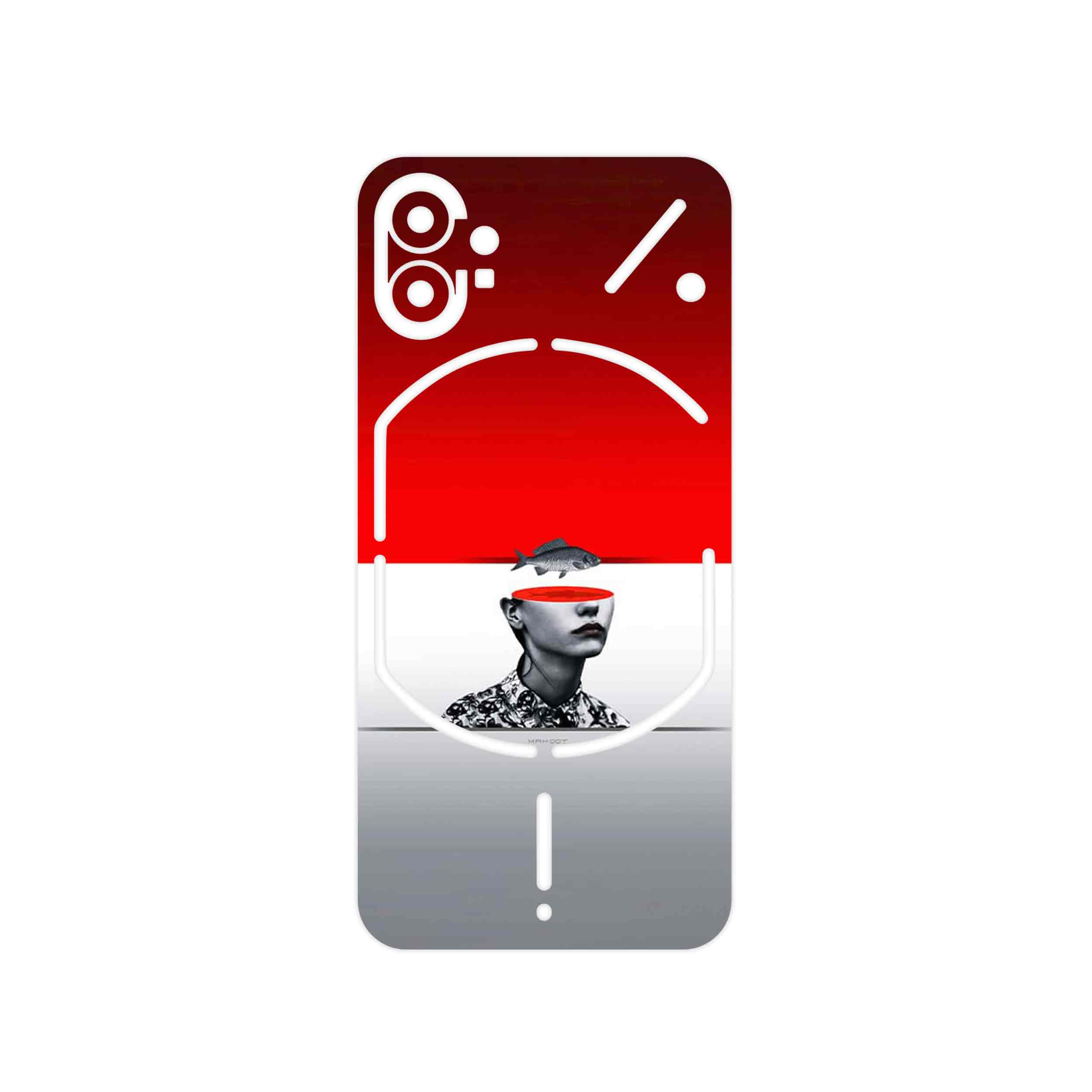 برچسب پوششی ماهوت مدل Collage of surreal Portrait of Women 1 مناسب برای گوشی موبایل ناتینگ Phone 1