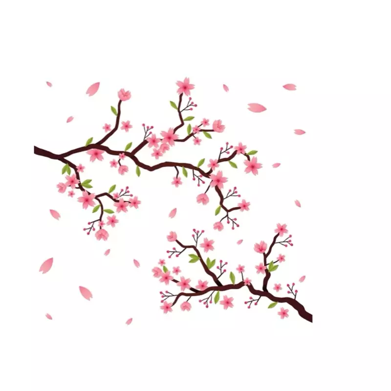 استیکردیواری گل02