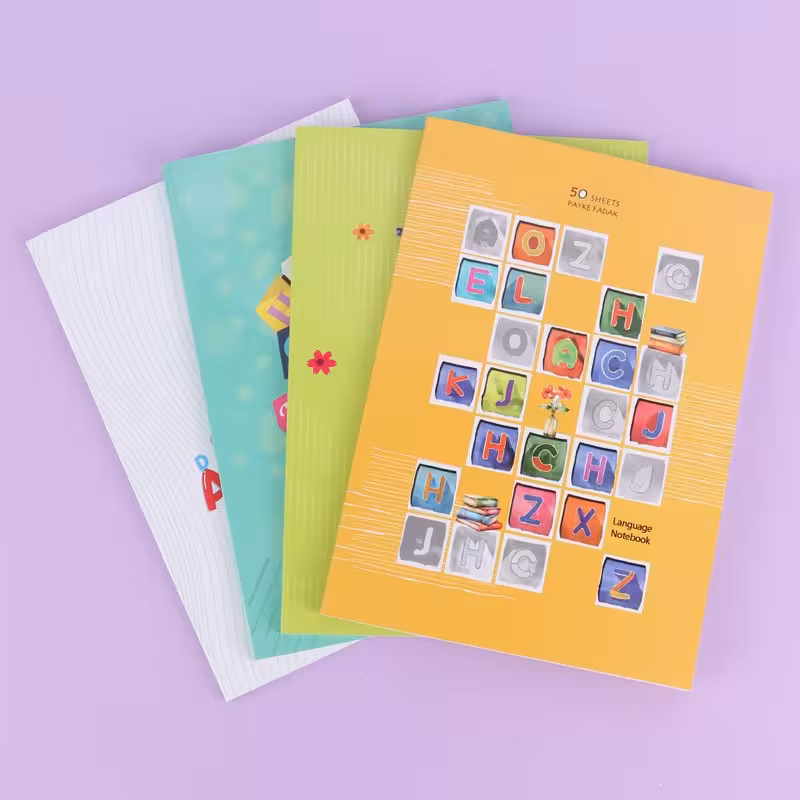 دفتر زبان 2 خط 50 برگ پیک فدک کد 022