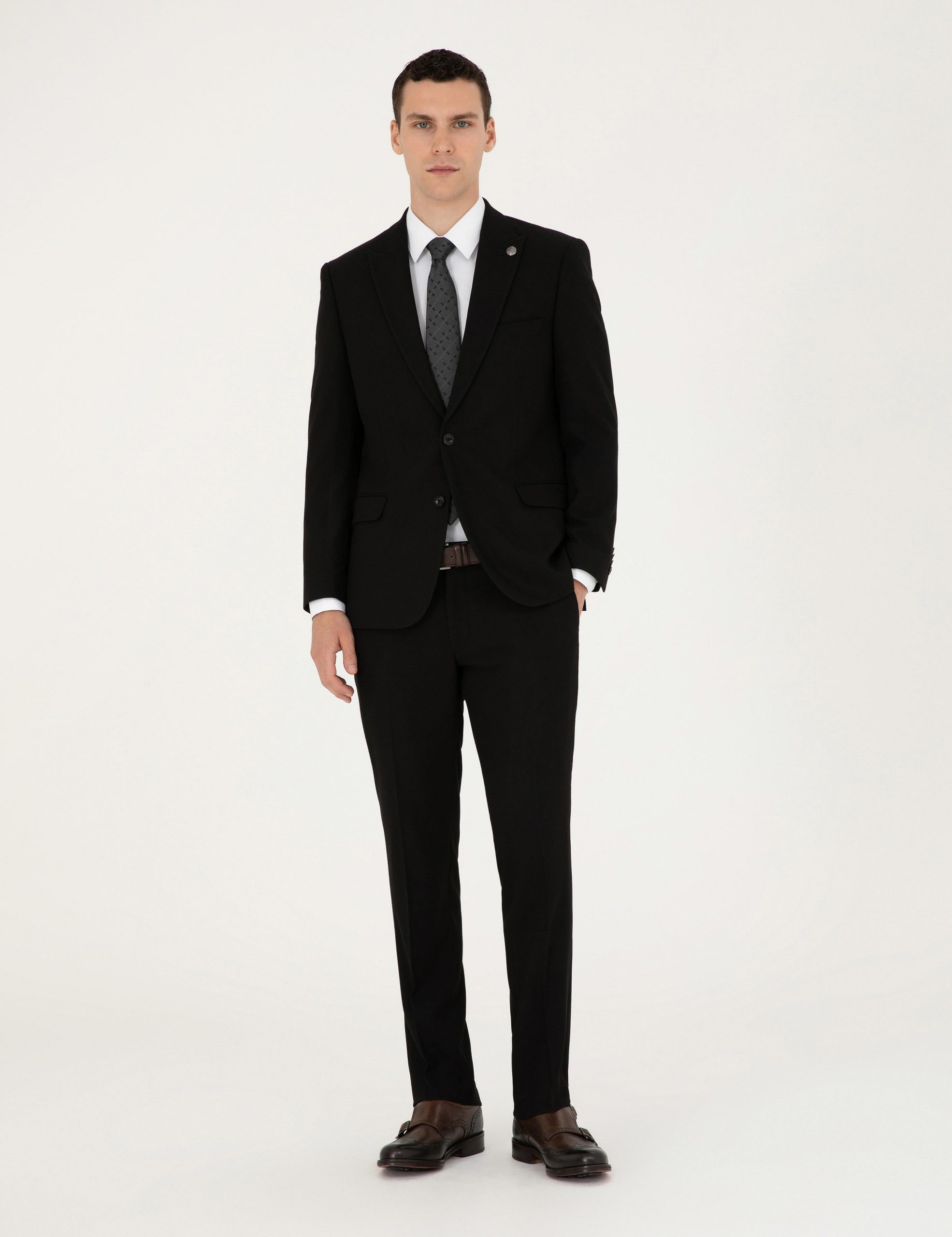 کت و شلوار مردانه مشکی پیرکاردین - فروشگاه لباس شهرمون