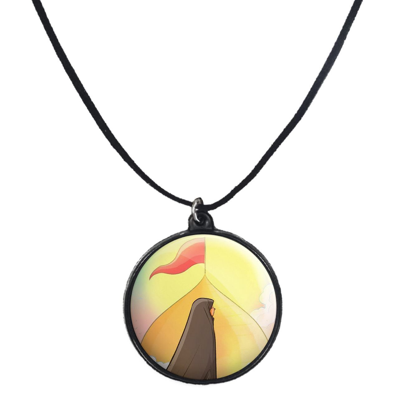 گردنبند پرمانه طرح حجاب کد pmb.24032 مدل دو طرفه