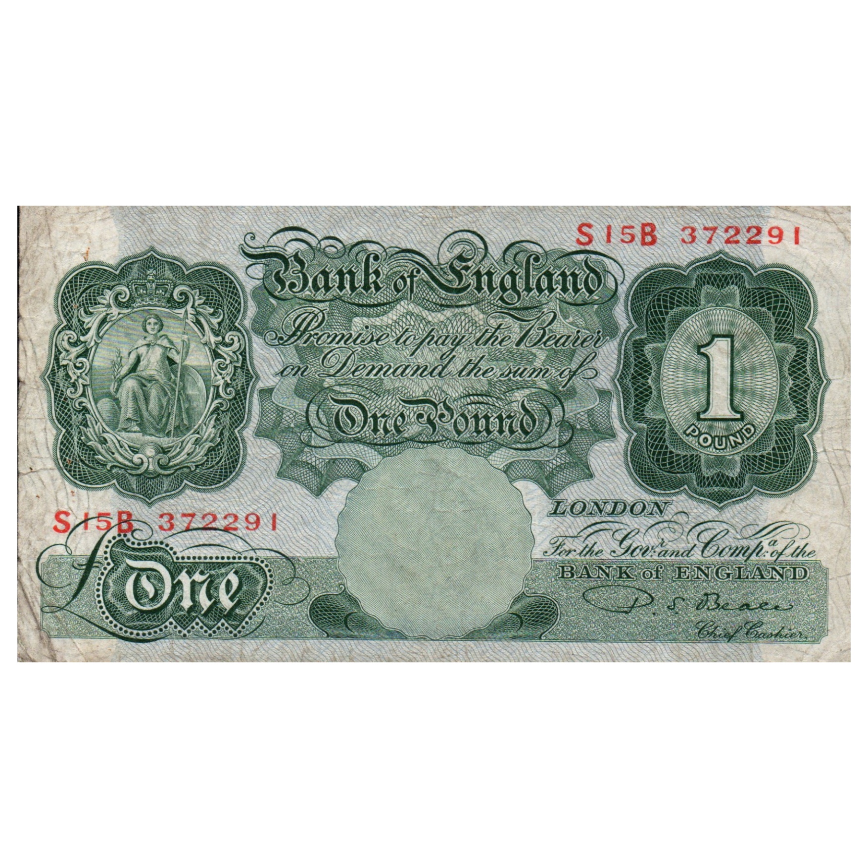 اسکناس تزئینی طرح کشور انگلستان مدل یک پوند استرلینگ