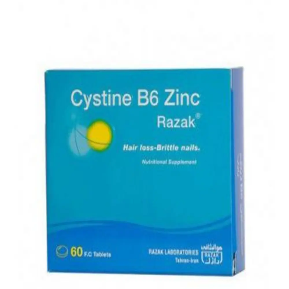 سیستین ب6 زینک رازک 60 عددی