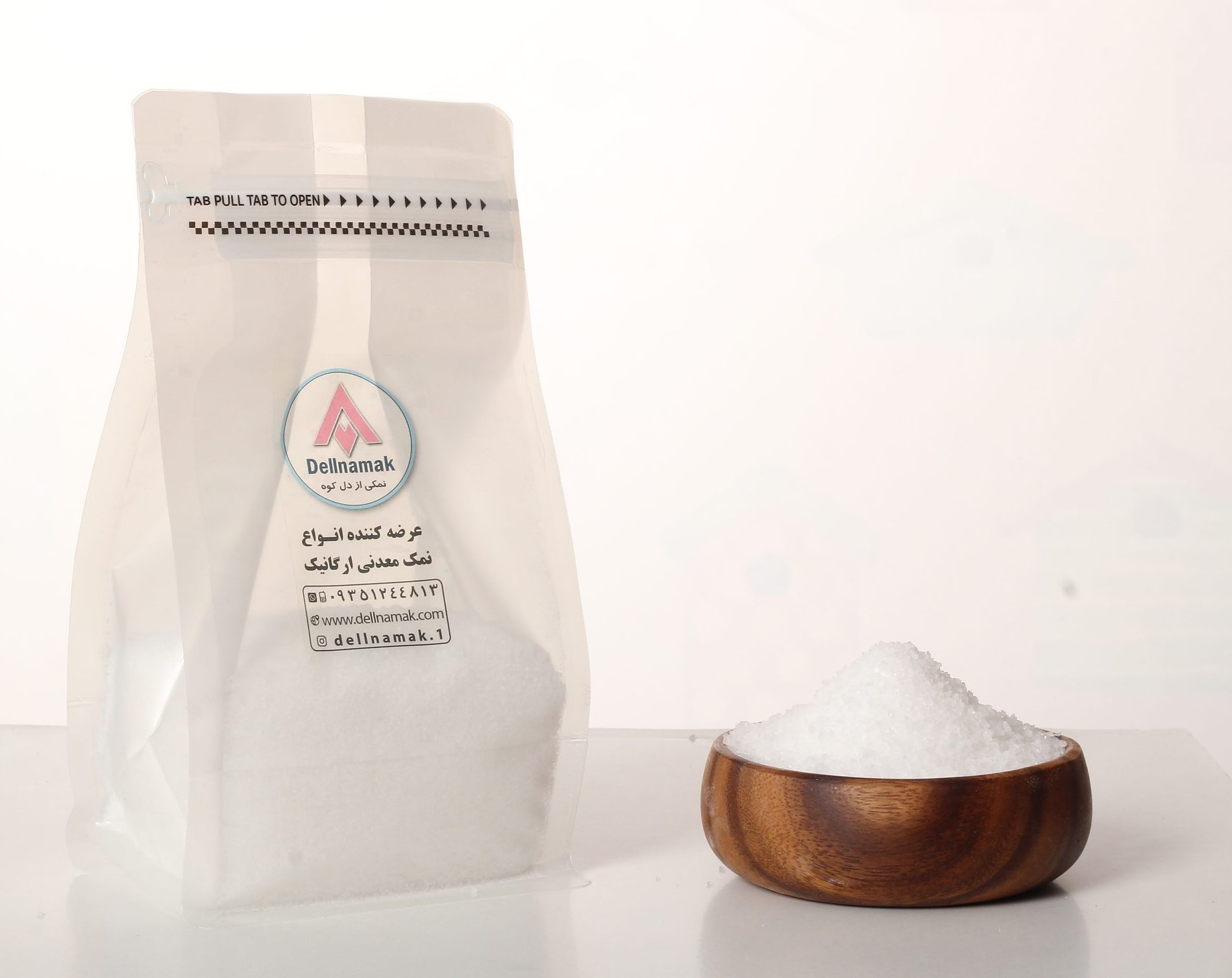 نمک سفید طبیعی - فروشگاه تخصصی نمک های معدنی دلنمک دات کام