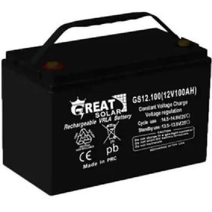 باتری 12 ولت 100 آمپر گریت سولار - فروشگاه اینترنتی طیف سنتر