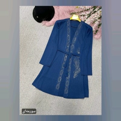 تونیک مانتویی دو پی اس زنانه کریشه فری سایز از 38 تا 48