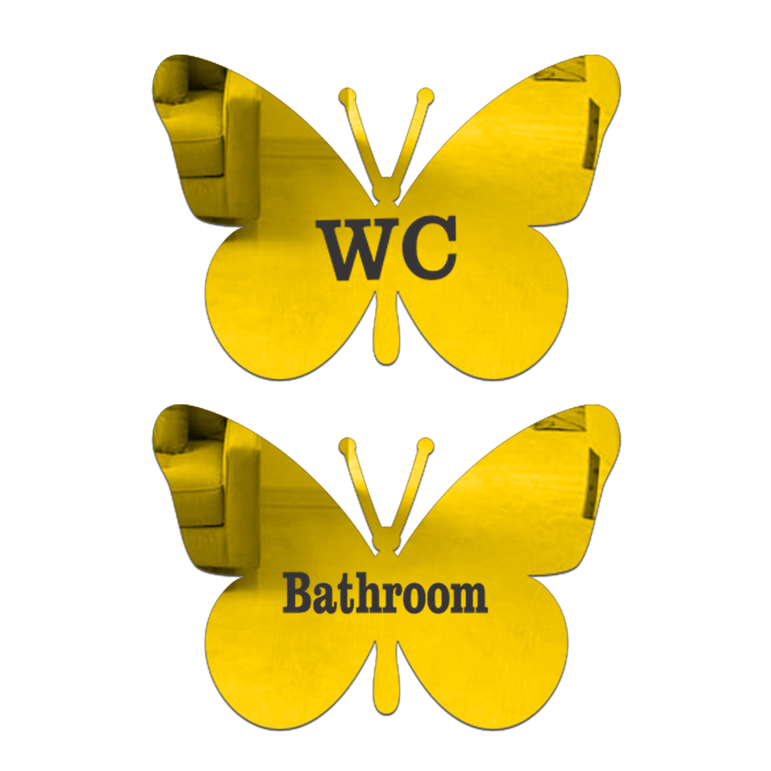 آینه دکوماتوس مدل نشانگر سرویس بهداشتی کد N120 بسته 2 عددی