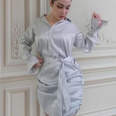 پیراهن شب زنانه ساتن مدل کایلی