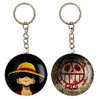 جاکلیدی خندالو مدل دزدان دریایی لاو و لوفی انیمه وان پیس کد 1141311409 مجموعه 2 عددی