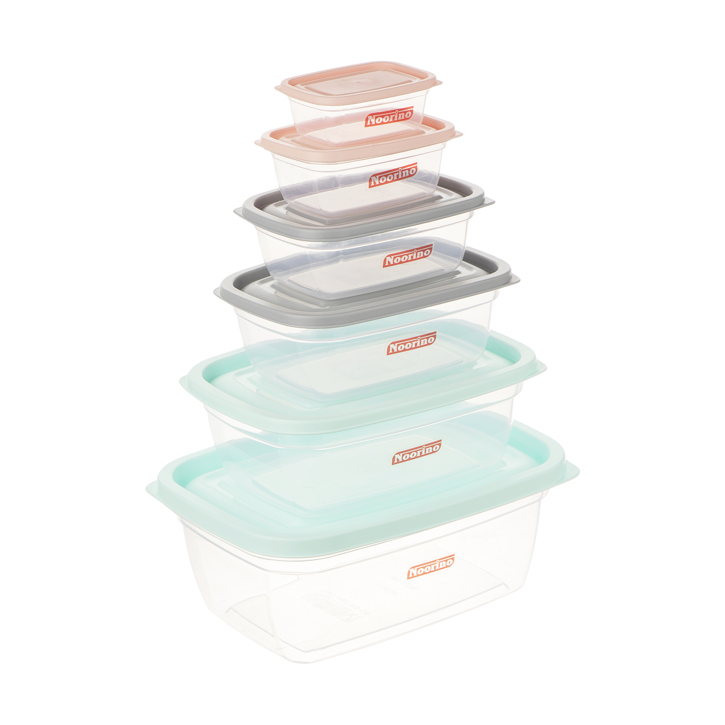 ظروف نگهدارنده نورینو مدل نرگس مجموعه 6 عددی