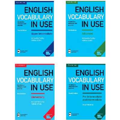 کتاب English Vocabulary in Use Book Series اثر Felicity O Dell &amp; Michael Mccarthy انتشارات Cambridge چهار جلدی