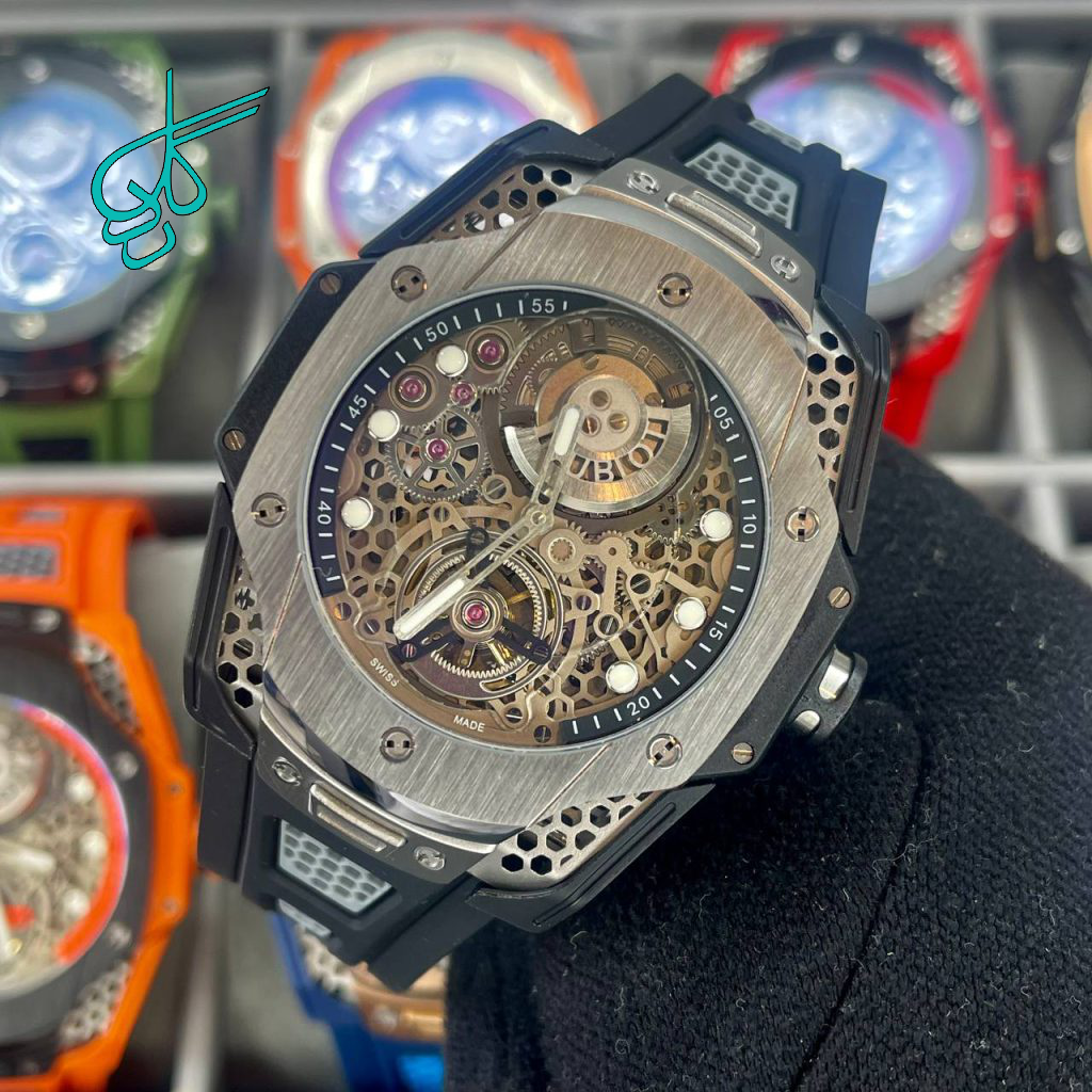 خرید ساعت مردانه اتومات هابلوت طرح بیگ بنگ موتور ژاپن کیفیت عالی کد 1920662 - ردگل