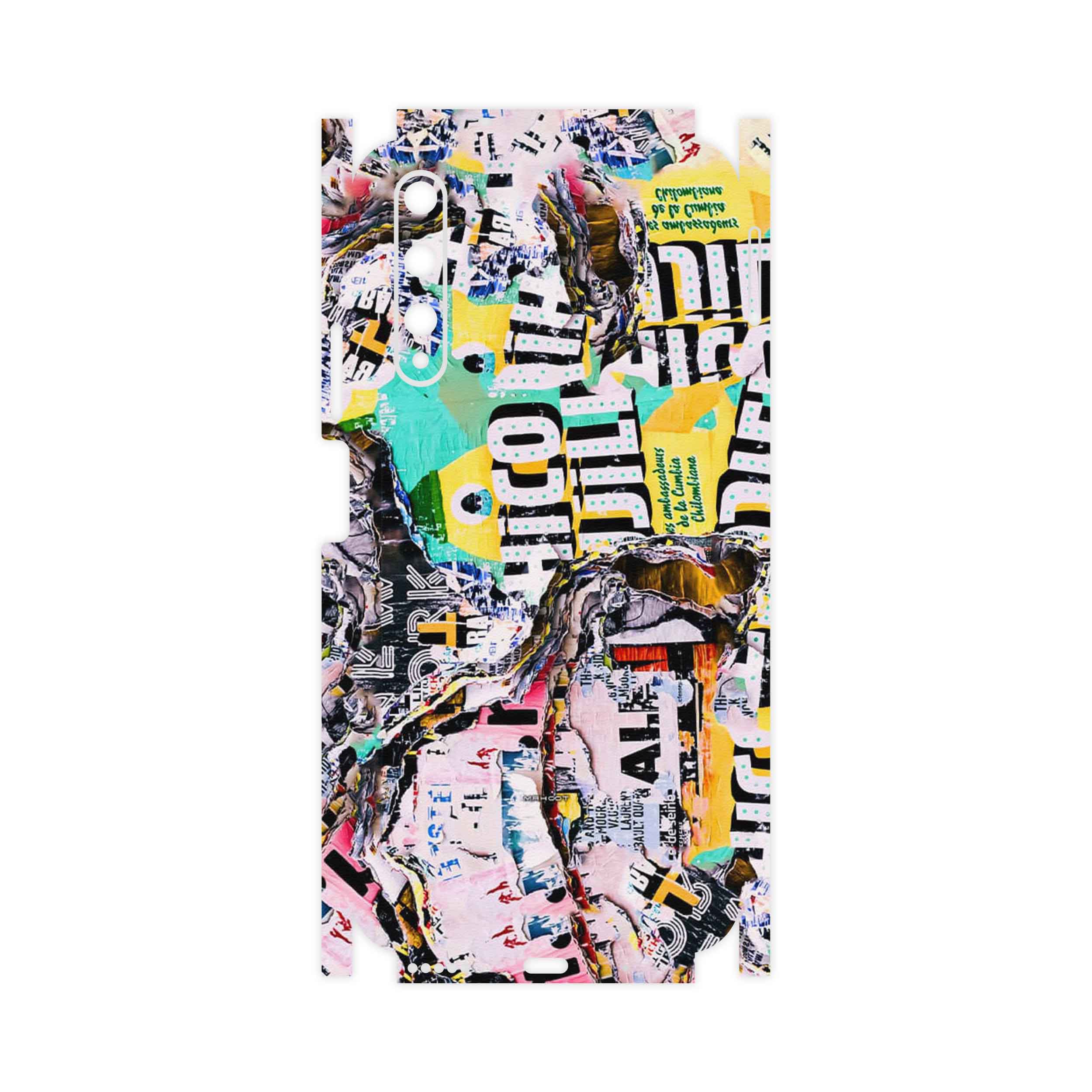 برچسب پوششی ماهوت مدل Collage of Teared Paper-FullSkin مناسب برای گوشی موبایل هوآوی Nova 5T