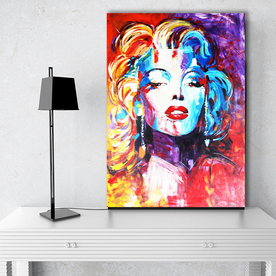 تابلو شاسی گالری استاربوی طرح مرلین مونرو مدل Hollywood Actresses 03