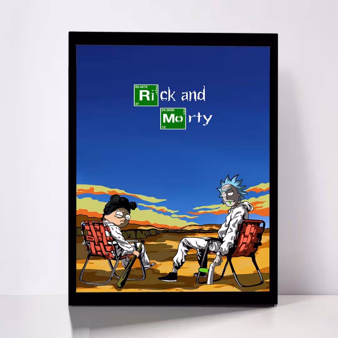 تابلو مدل Rick &amp; Morty کد F-1050