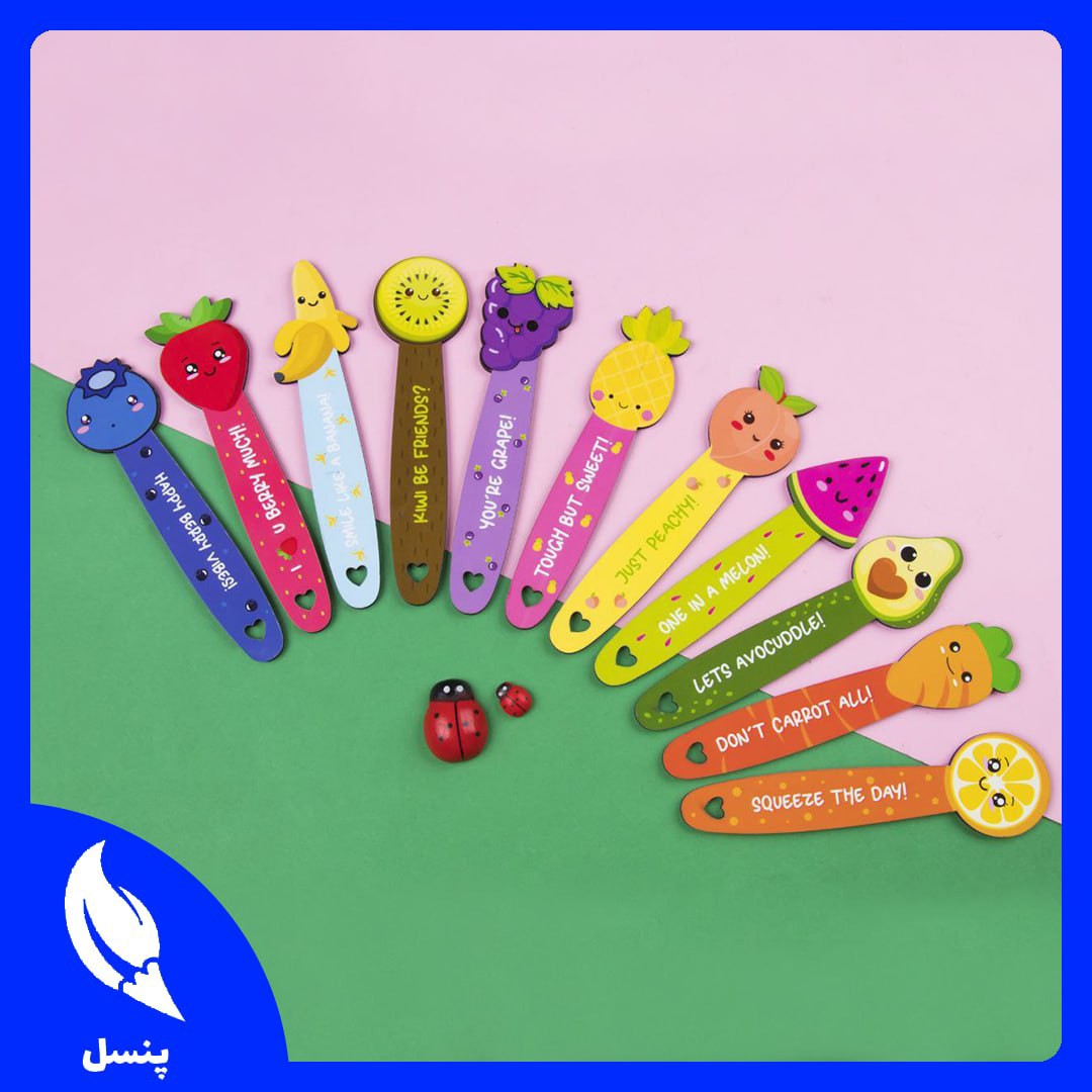 بوک مارک چوبی میوه