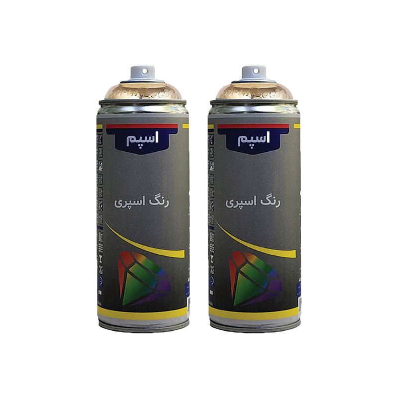 اسپری رنگ طلایی اسپم مدل gold حجم 300 میلی لیتر مجموعه 2عددی