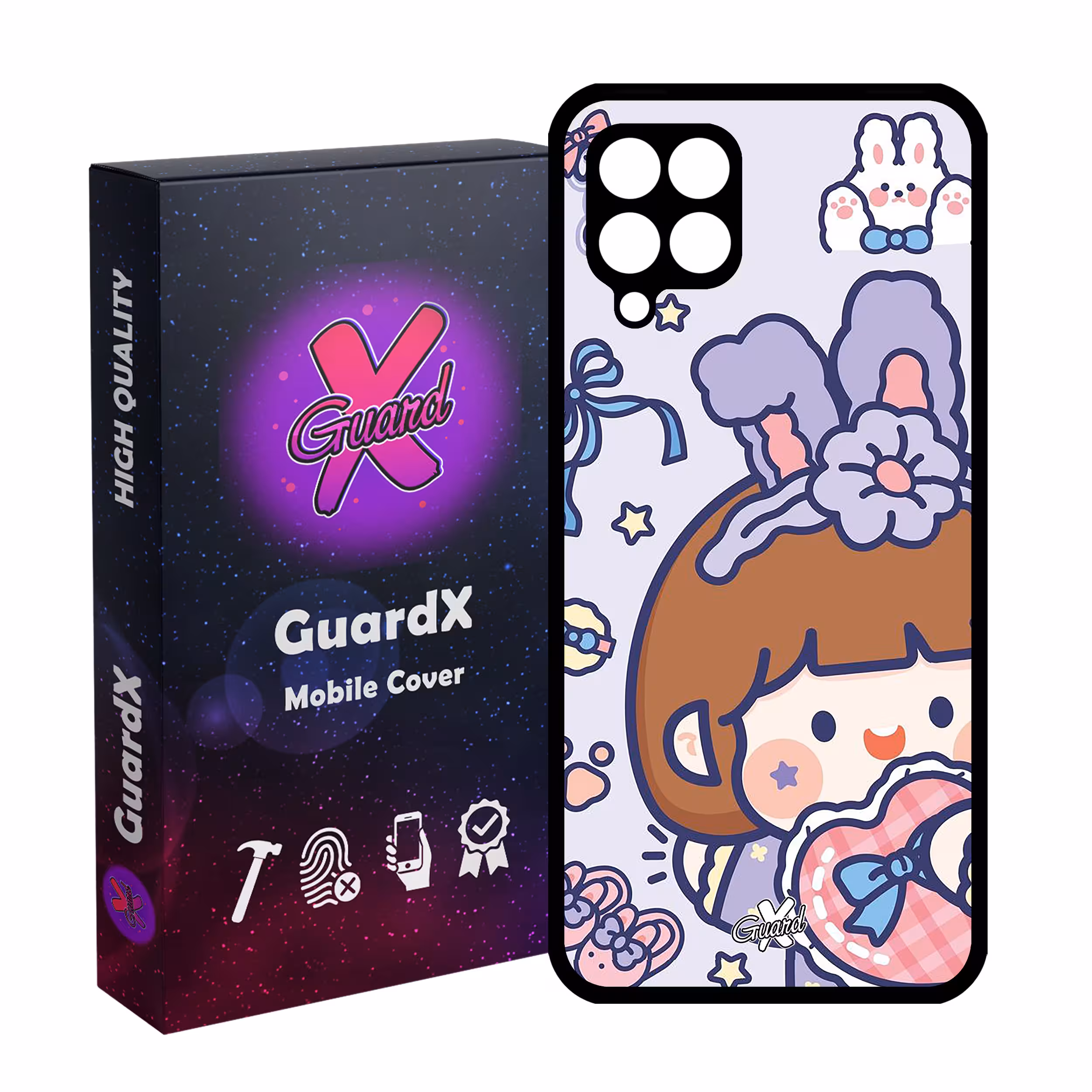 کاور گارد ایکس طرح Roro Jump مدل Glass10443 مناسب برای گوشی موبایل سامسونگ Galaxy A12/M12/F12