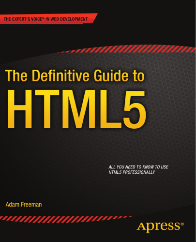 خرید و دانلود نسخه کامل کتاب The Definitive Guide to HTML5