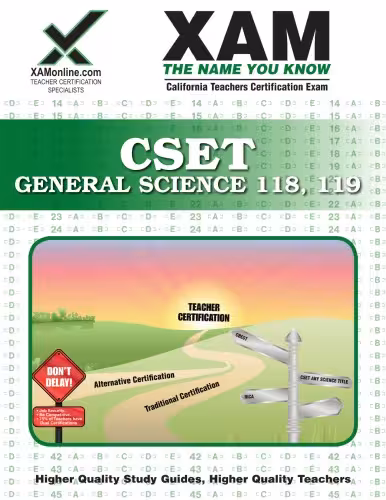 خرید و دانلود نسخه کامل کتاب CSET General Science 118, 119 Teacher Certification, 2nd Edition (XAM CSET)