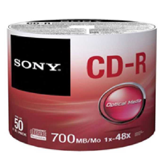 سی دی خام سونی بسته 50 عددی