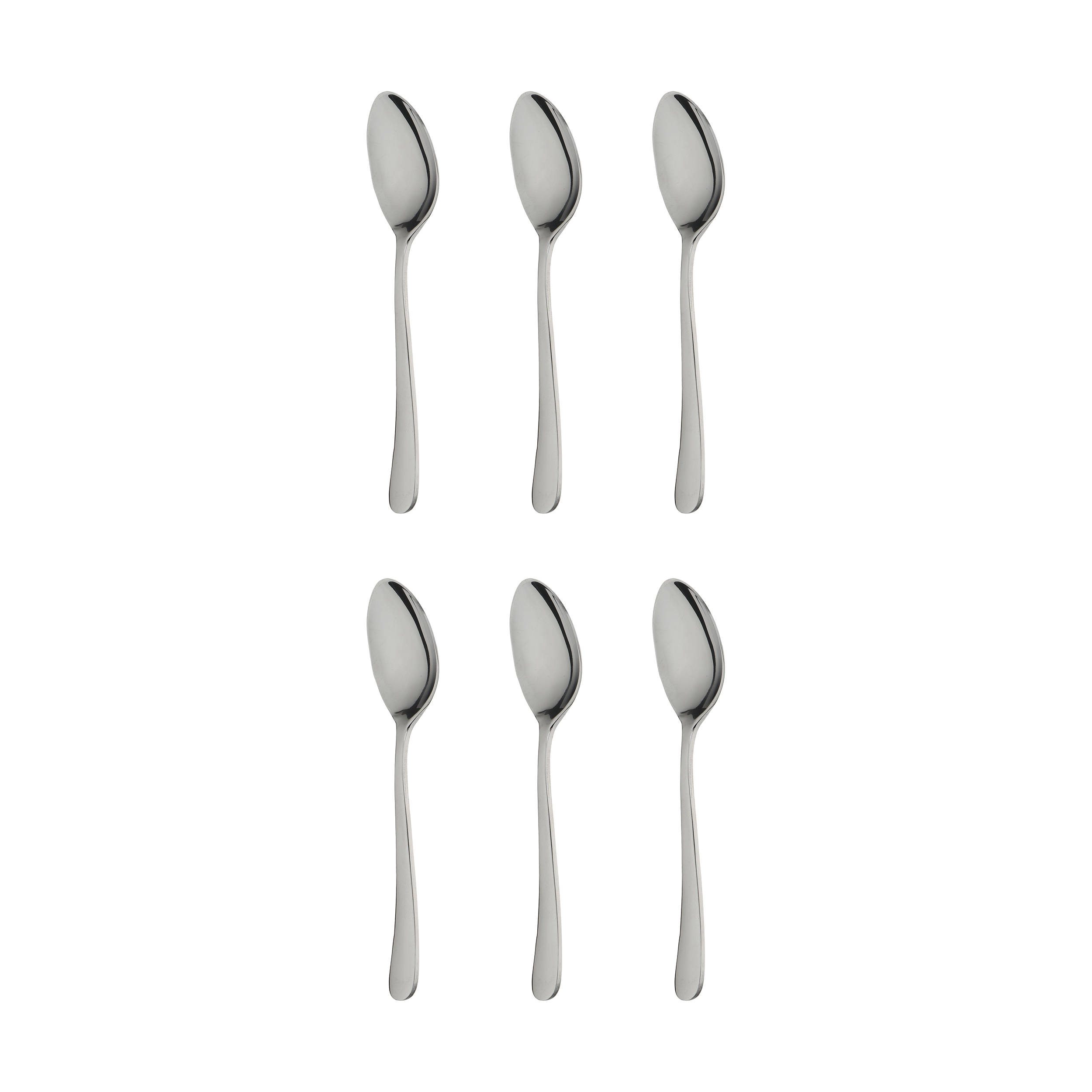 قاشق چای خوری صنایع استیل ایران مدل پارما مجموعه شش عددی