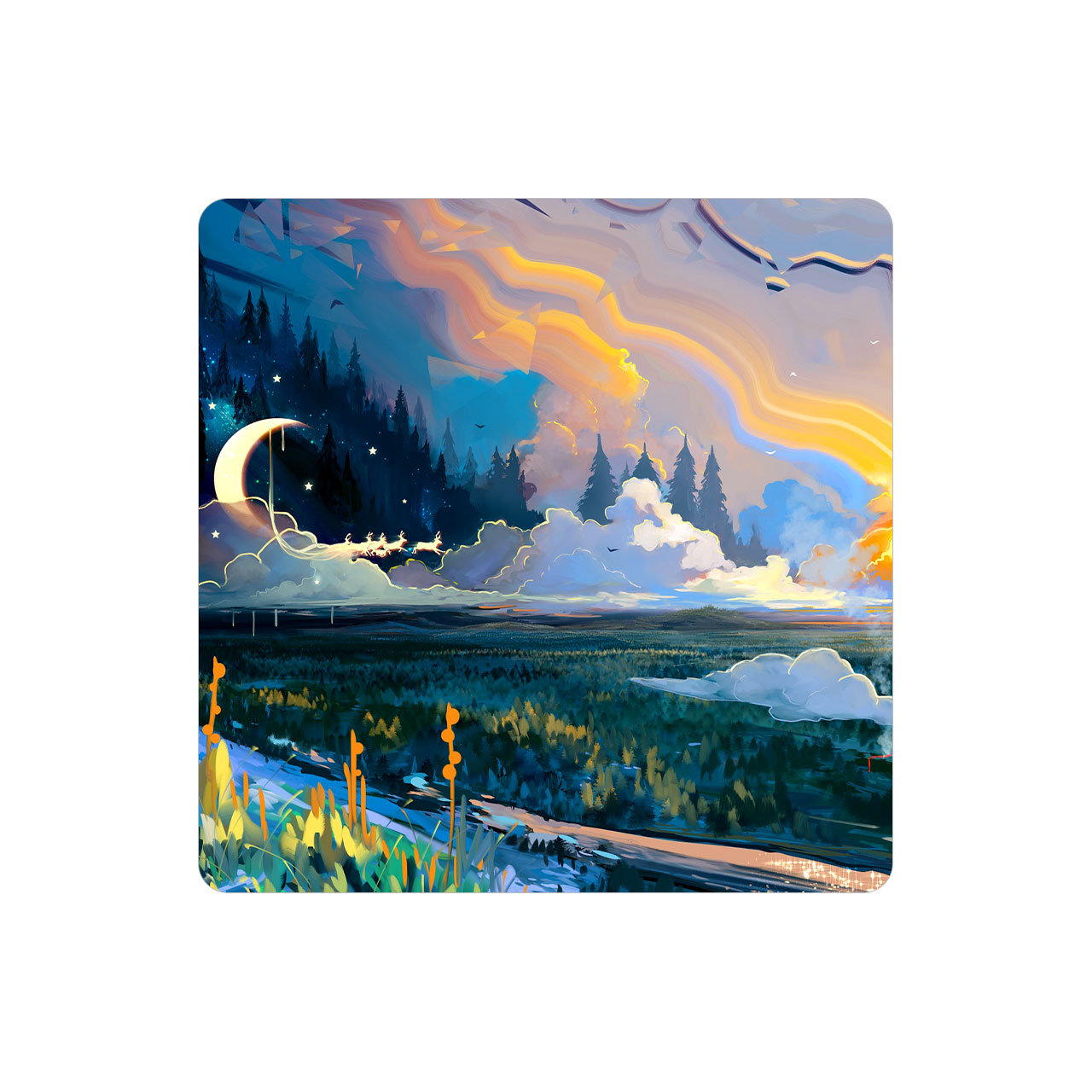 زیر لیوانی طرح فانتزی مدل MC1003