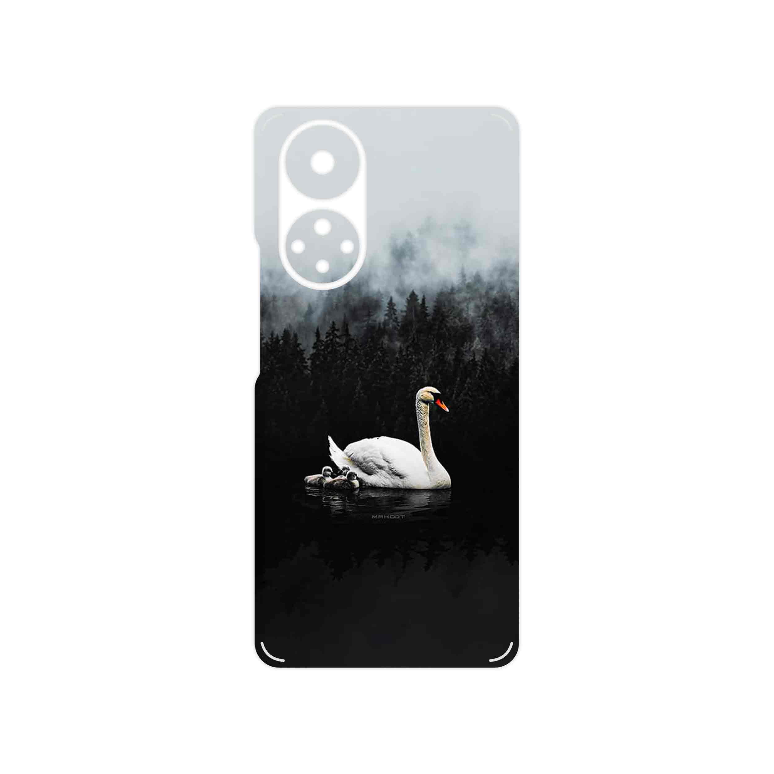 برچسب پوششی ماهوت مدل Swan_Lake مناسب برای گوشی موبایل آنر 50