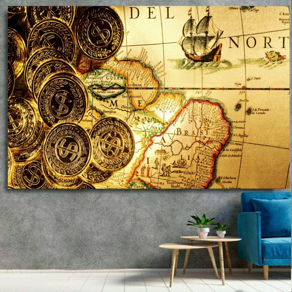  تابلو بوم طرح نقشه گنج مدل SDB606