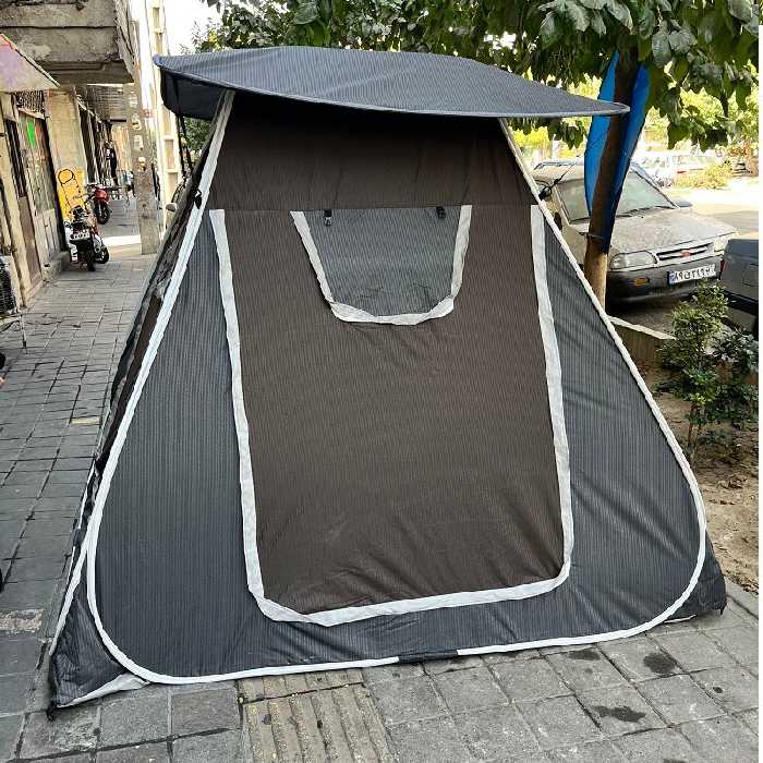 چادر مسافرتی 8نفره فنری مکعبی جنس برنو درجه یک