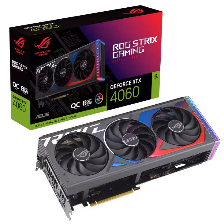 کارت گرافیک مدل RTX-4060 O8GB ROG Strix ASUS ایسوس