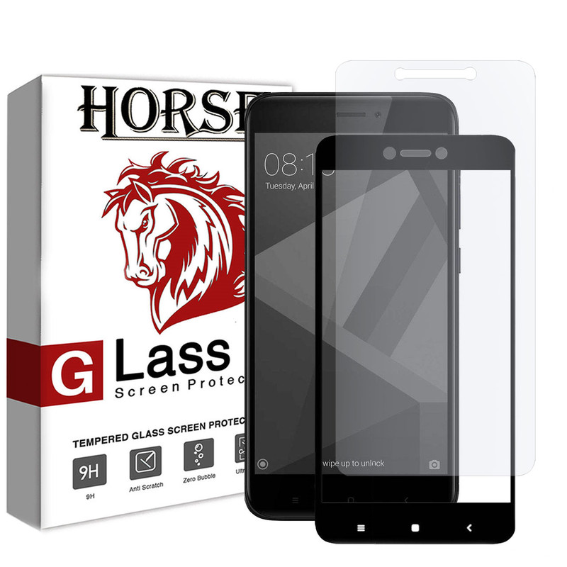 محافظ صفحه نمایش 5D هورس مدل FAG مناسب برای گوشی موبایل شیائومی Redmi Note 4X مجموعه دو عددی