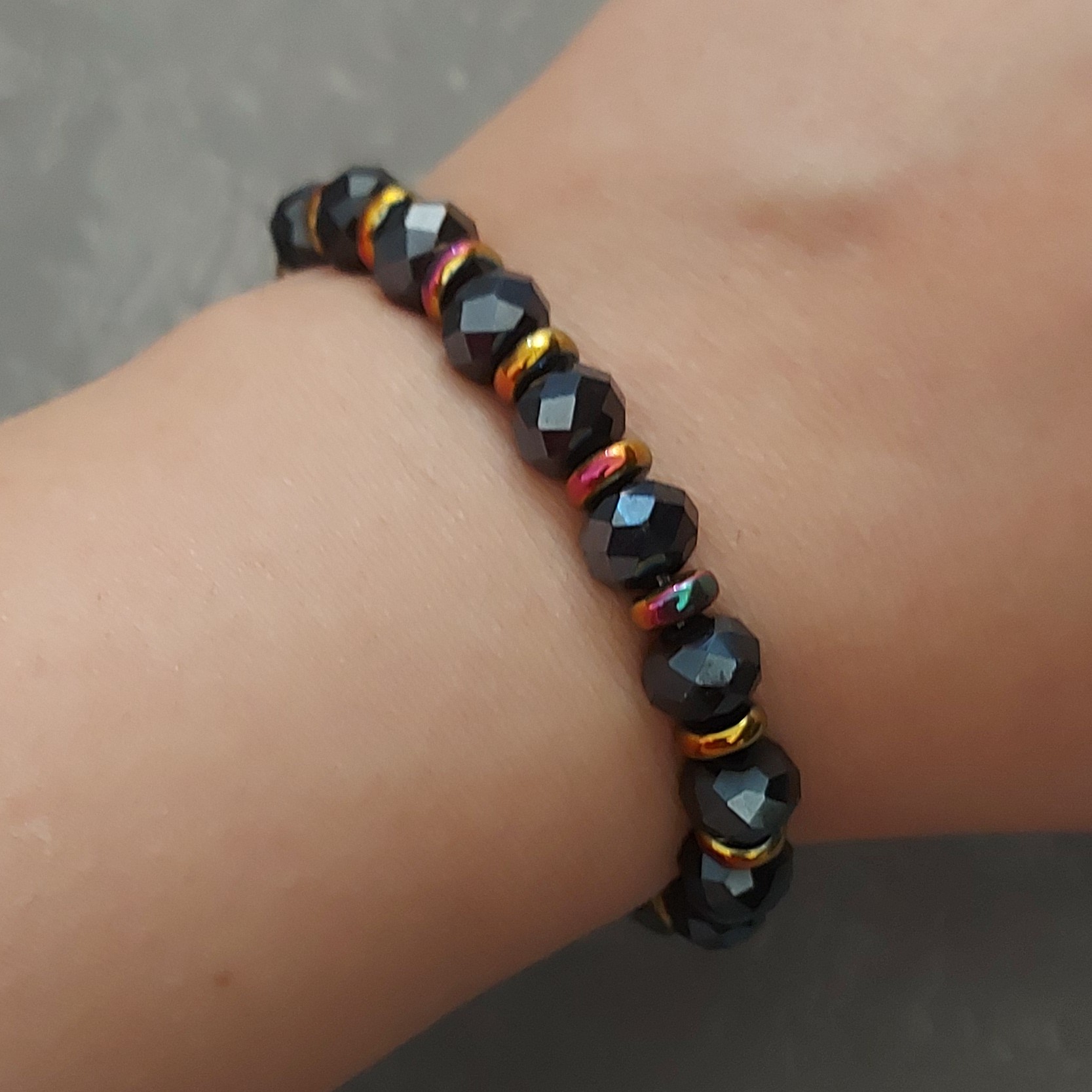 دستبند حدید و کریستال