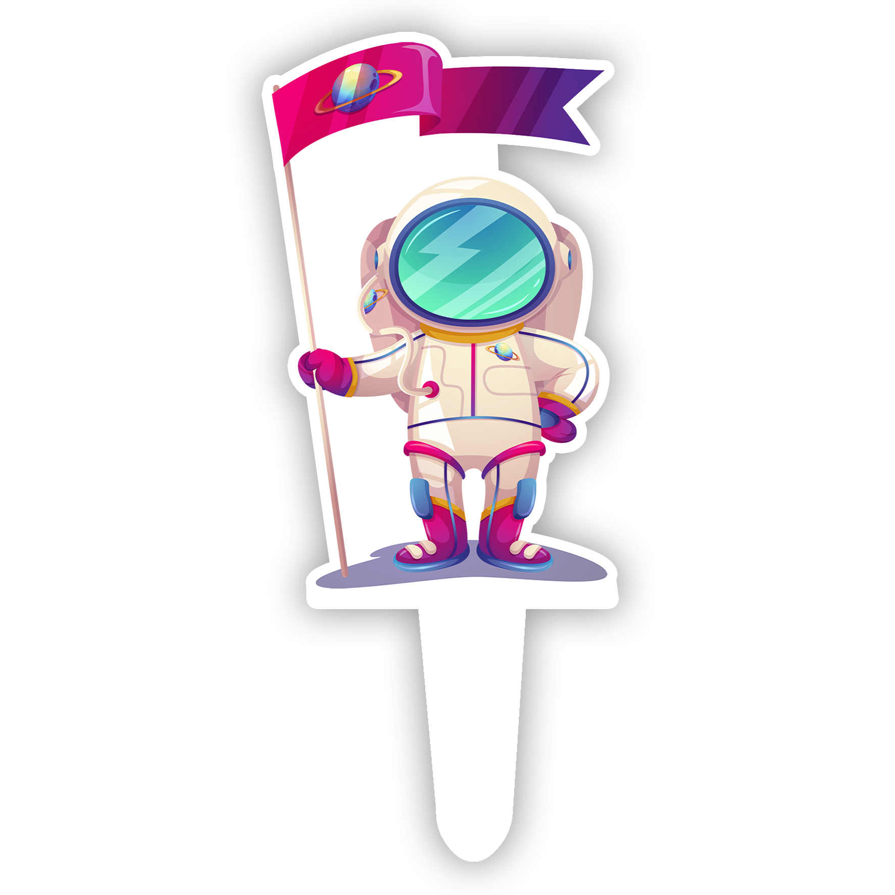  تاپر کیک طرح فضانورد کد R215