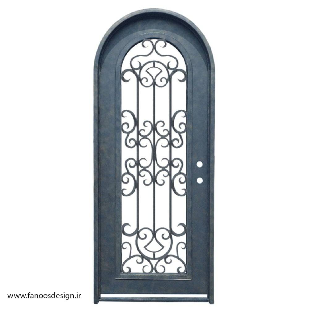 درب نفررو تک لنگه فلزی حیاط کد 2196