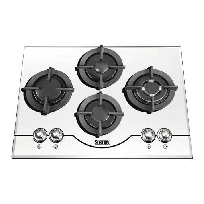 اجاق گاز صفحه ای سینجر چهار شعله مدل SDG-402