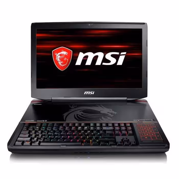 لپ تاپ گیمینگ ام اس آی مدل GT83 Titan 8RF با پردازنده Core i7 8850H، رم 64GB، حافظه 1TB HDD و 1TB SSD، گرافیک 16GB