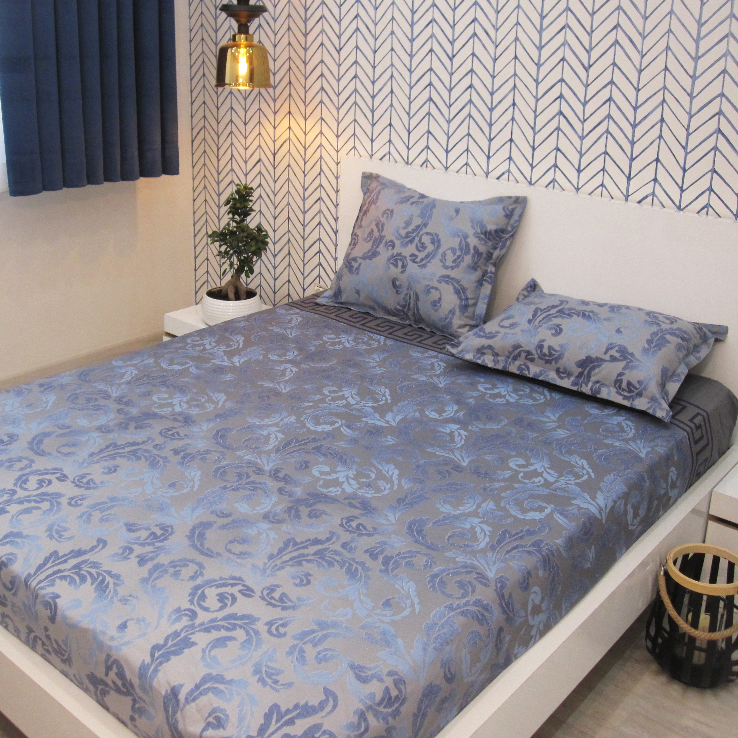 سرویس ملحفه مدل الیزه کد 001 دو نفره 3 تکه