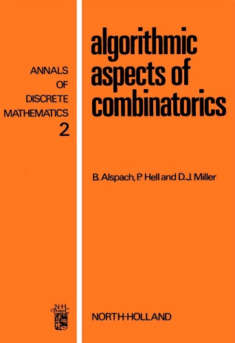 خرید و دانلود نسخه کامل کتاب Algorithmic Aspects of Combinatorics