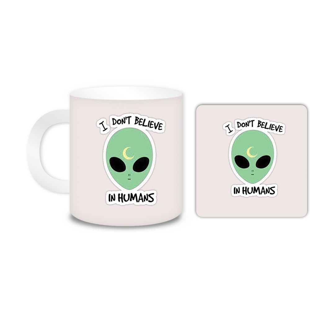 ماگ مدل آدم فضایی کد 442 به همراه زیر لیوانی