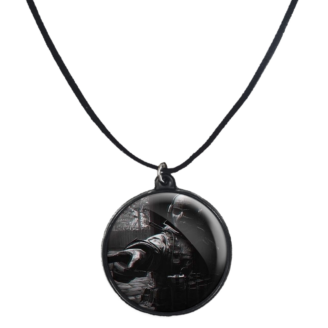 گردنبند پرمانه طرح call of duty کد pmb.7603 مدل دو طرفه