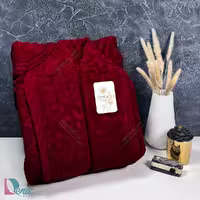 حوله تن پوش طرح الینا رنگ زرشکی