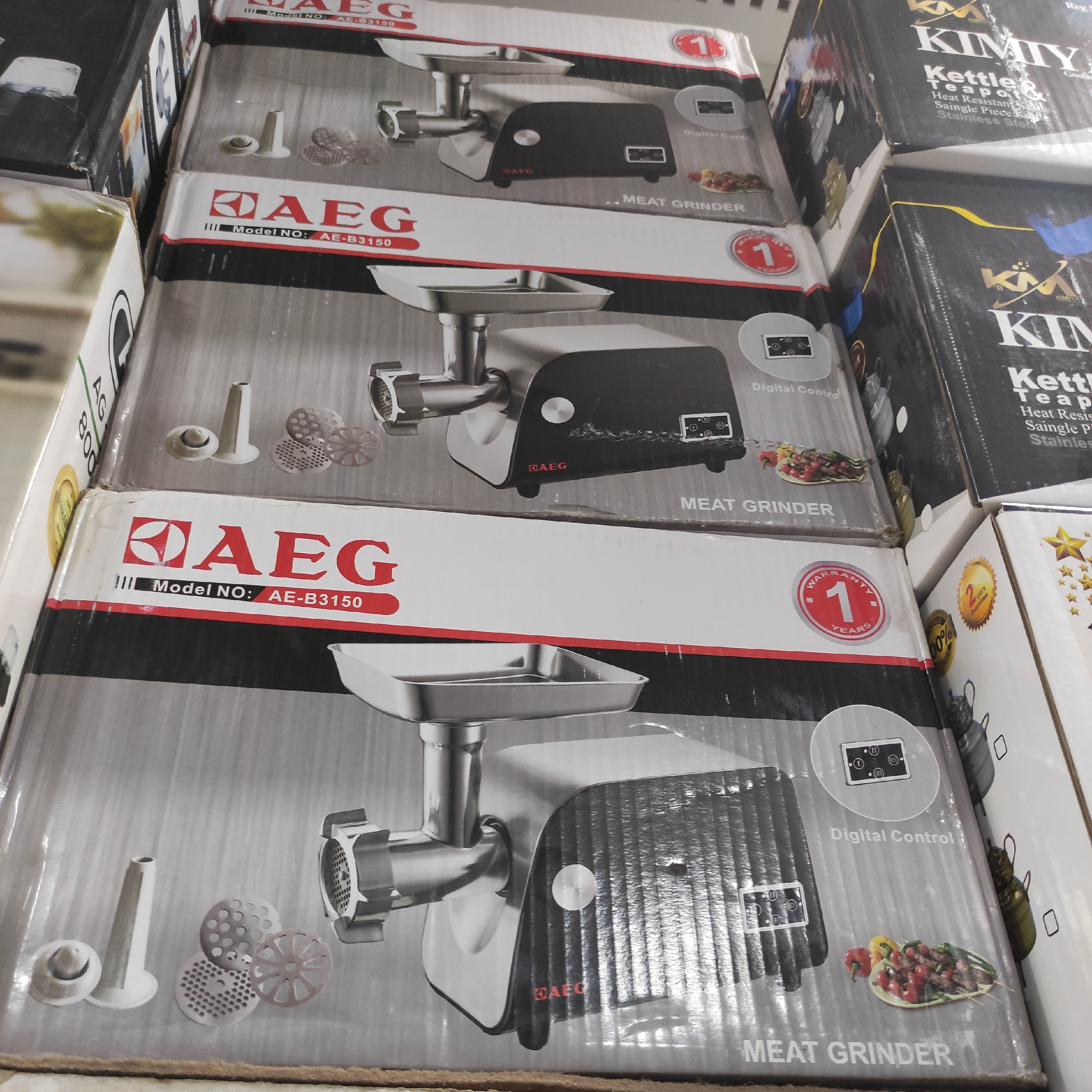 چرخ گوشت 3000 وات آاگ آلمان موتور سنگین بدنه استیل ارسال رایگان