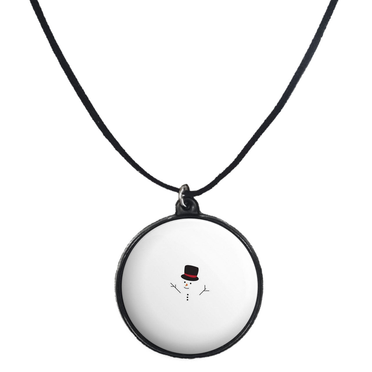 گردنبند پرمانه طرح آدم برفی کد pmb.30450 مدل دو طرفه