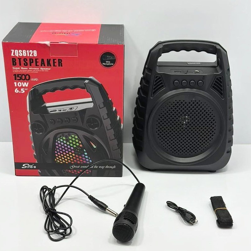 اسپیکر   شیش و نیم اینچ  بلوتوث فلش قابلیت اتصال به میکروفن مدل ZQS-6129