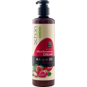 شون  کرم مرطوب کننده توت فرنگی  پمپی 300 میلی لیتر