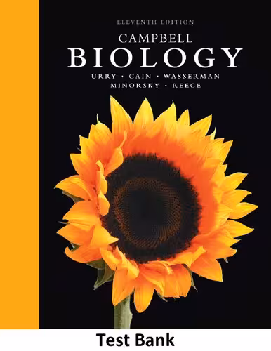 󾕇 دانلود کتاب Campbell Biology Test Bank, 11 Edition, 11th ed, 2017 - دانلود کتاب های دانشگاهی