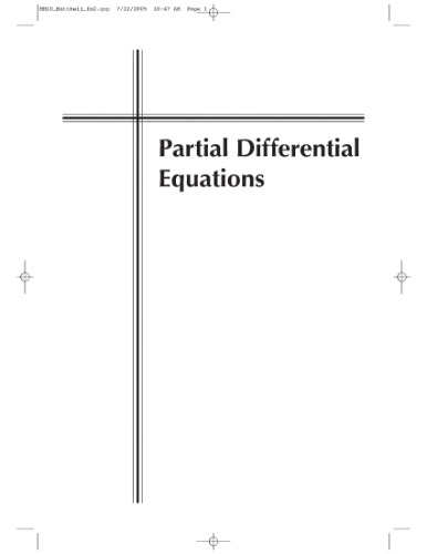خرید و دانلود نسخه کامل کتاب Partial differential equations: modeling, analysis, computation