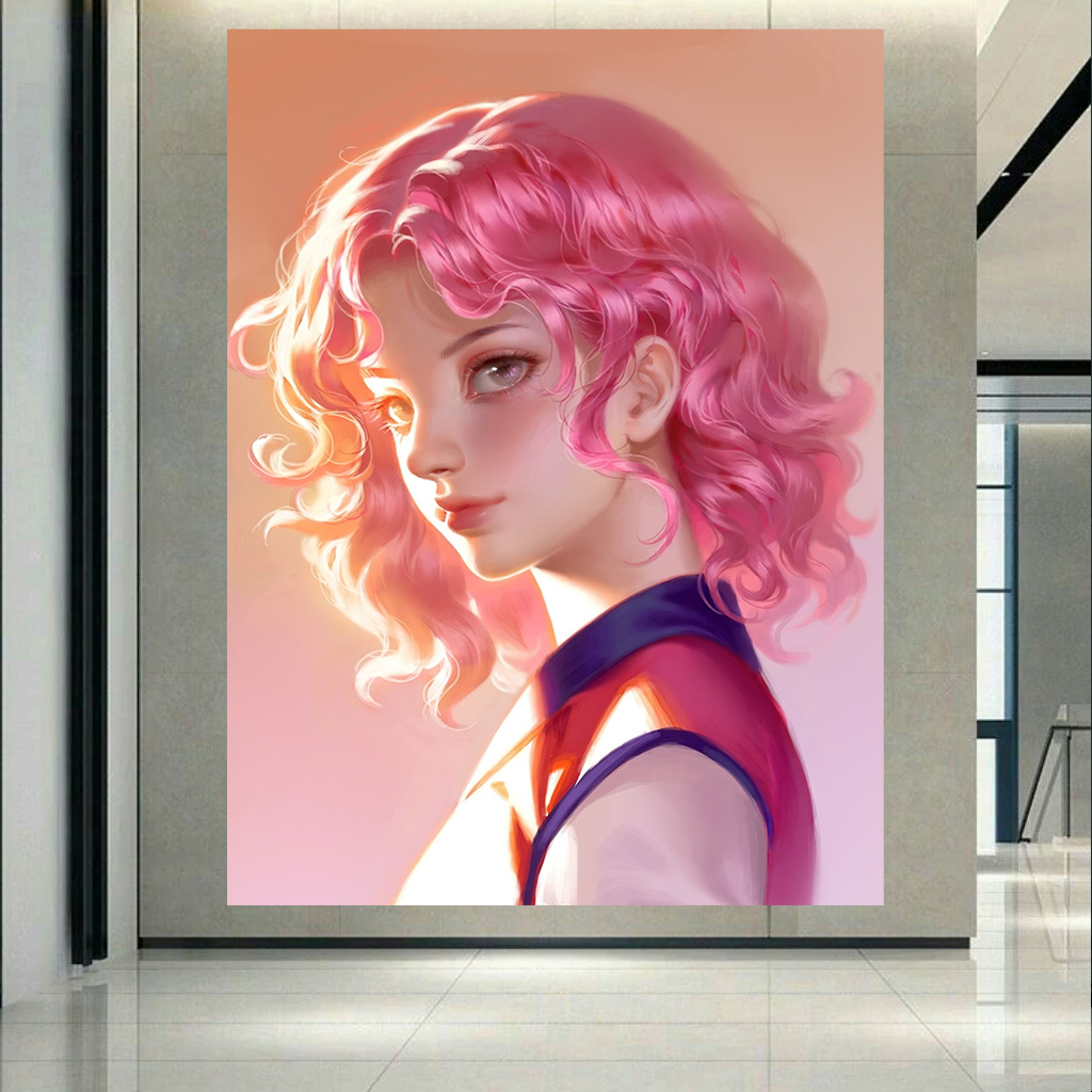 تابلو بوم طرح انیمه مدل Cabello Rosado کد AR6700